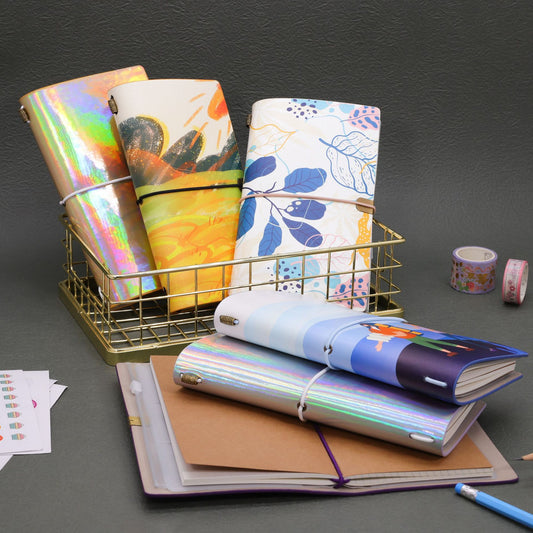 High-Aesthetic Travel Journal Notebook – Multi-Functional Portable Organizer with Built-in Pockets & Pen Holder, Perfect Gift for Travelers, Professionals & Creatives