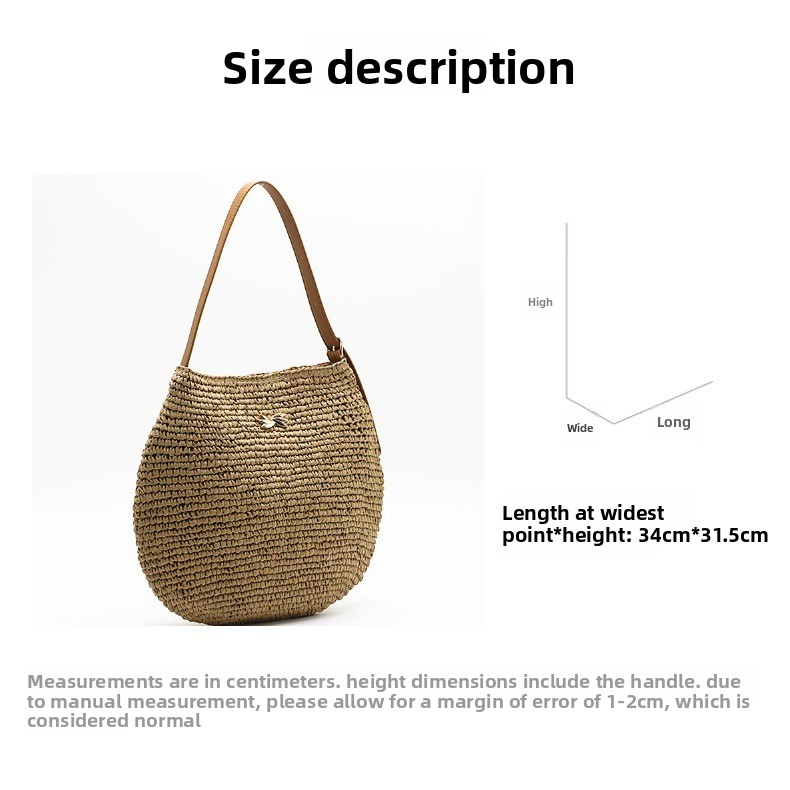 New Arrival Versatile Woven Straw Bag – 3-in-1 Handheld, Shoulder & Crossbody Tote, A Lightweight Summer Essential for Beach, Travel & Everyday Style