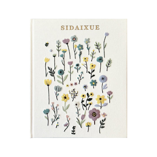 Embroidered Floral Fabric Notebook – 3D Stitched Journal with Soft Cover & Premium Paper, An Artistic Keepsake for Journaling, Gifting & Everyday Inspiration