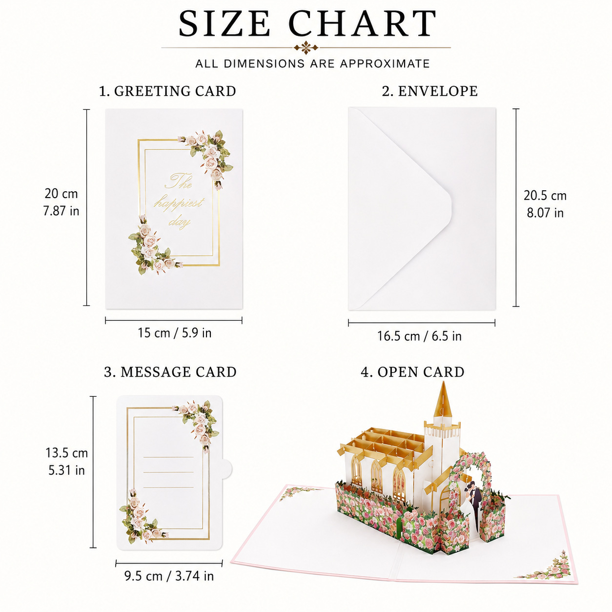 2026 New Arrival Handmade 3D Pop-Up Card – Floral House Architecture Folded Paper Sculpture, Wedding Blessing Keepsake