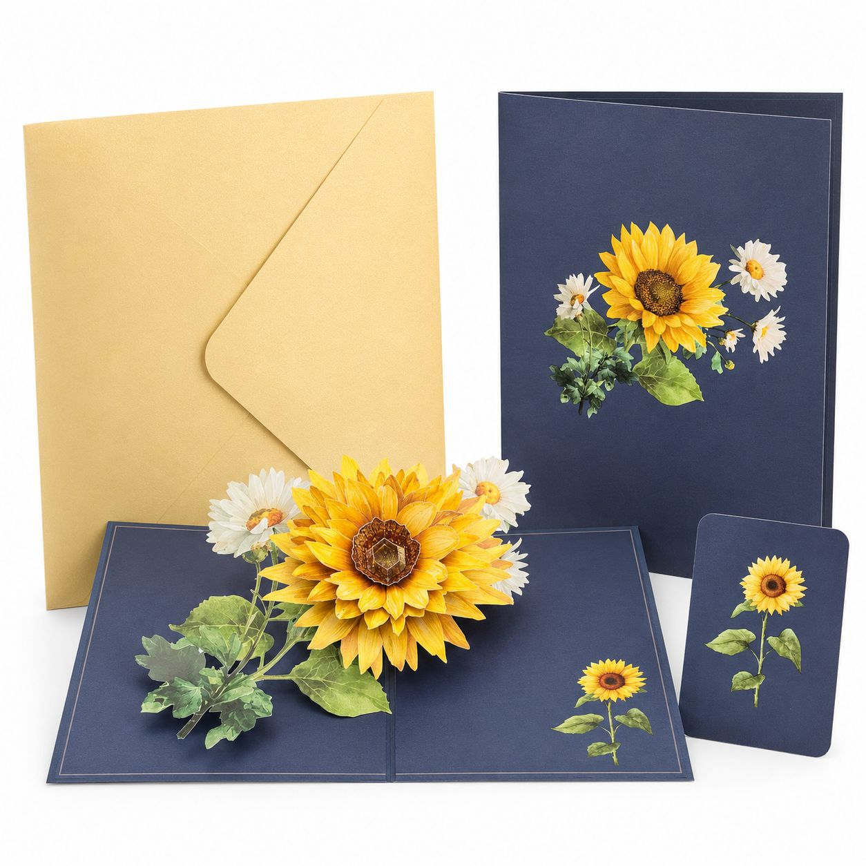 2026 New Arrival 3D Pop-Up Sunflower Bouquet Card – Handmade Paper Flower Sculpture, Premium Gift for Mom