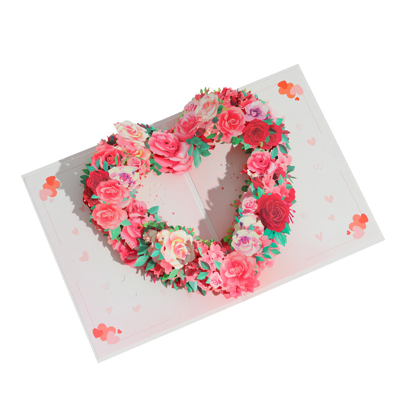 2026 New Arrival 3D Pop-Up Recording Card – Handmade Heart & Flower Bouquet with 30-Second Voice Message, Premium Gift for Mother‘s Day