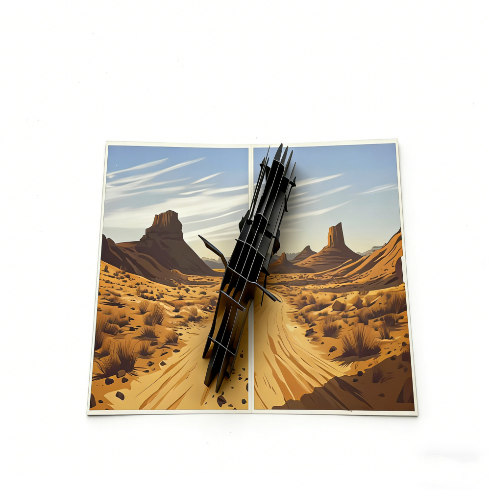 2026 New 3D Pop‑up Motorcycle Father’s Day Card – Creative Stand‑up Greeting, Premium Design with Envelope