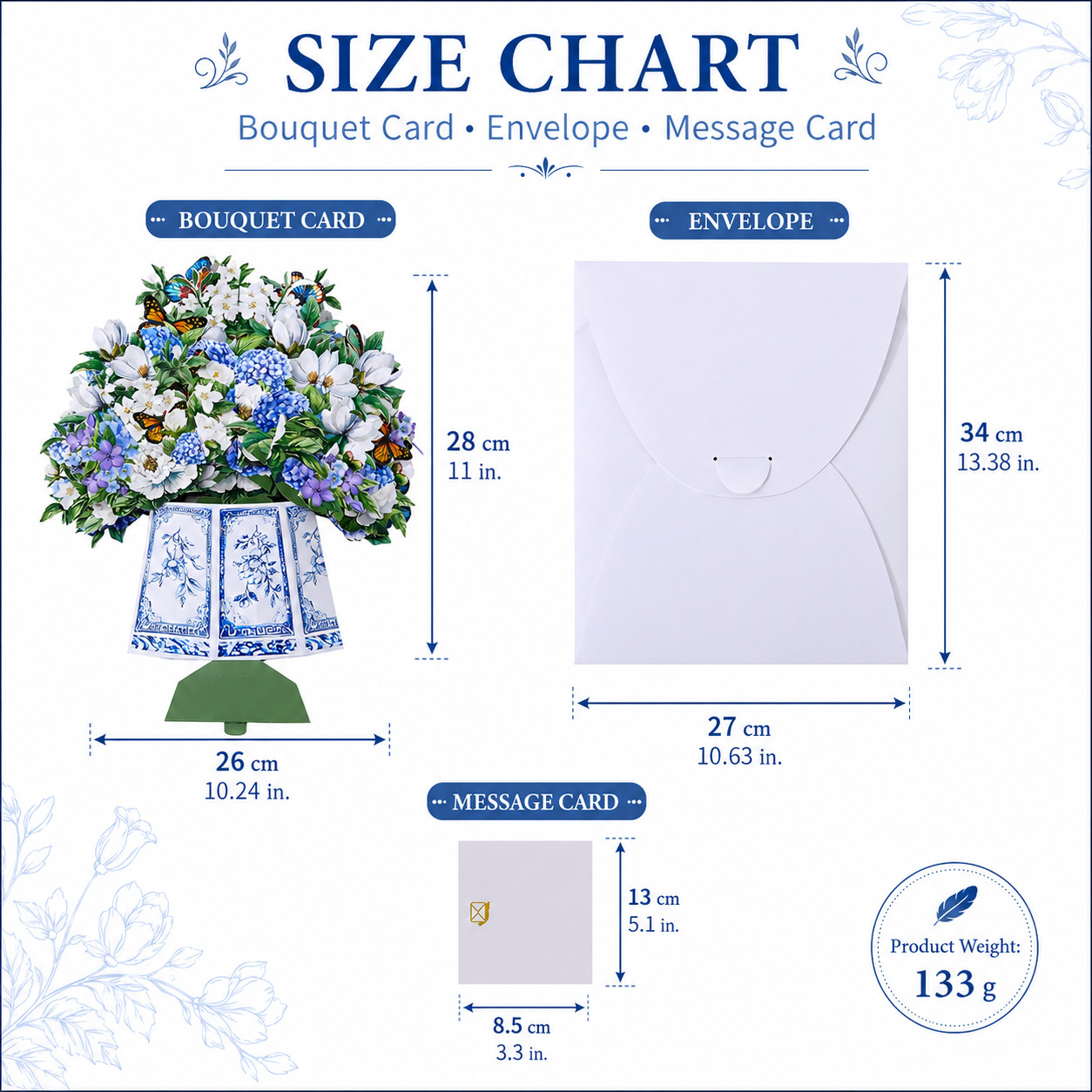 Mother's Day 3D Pop-up Card – Butterfly & Floral Bouquet Design, Foldable Standing Greeting, Perfect for Anniversary & Special Occasions