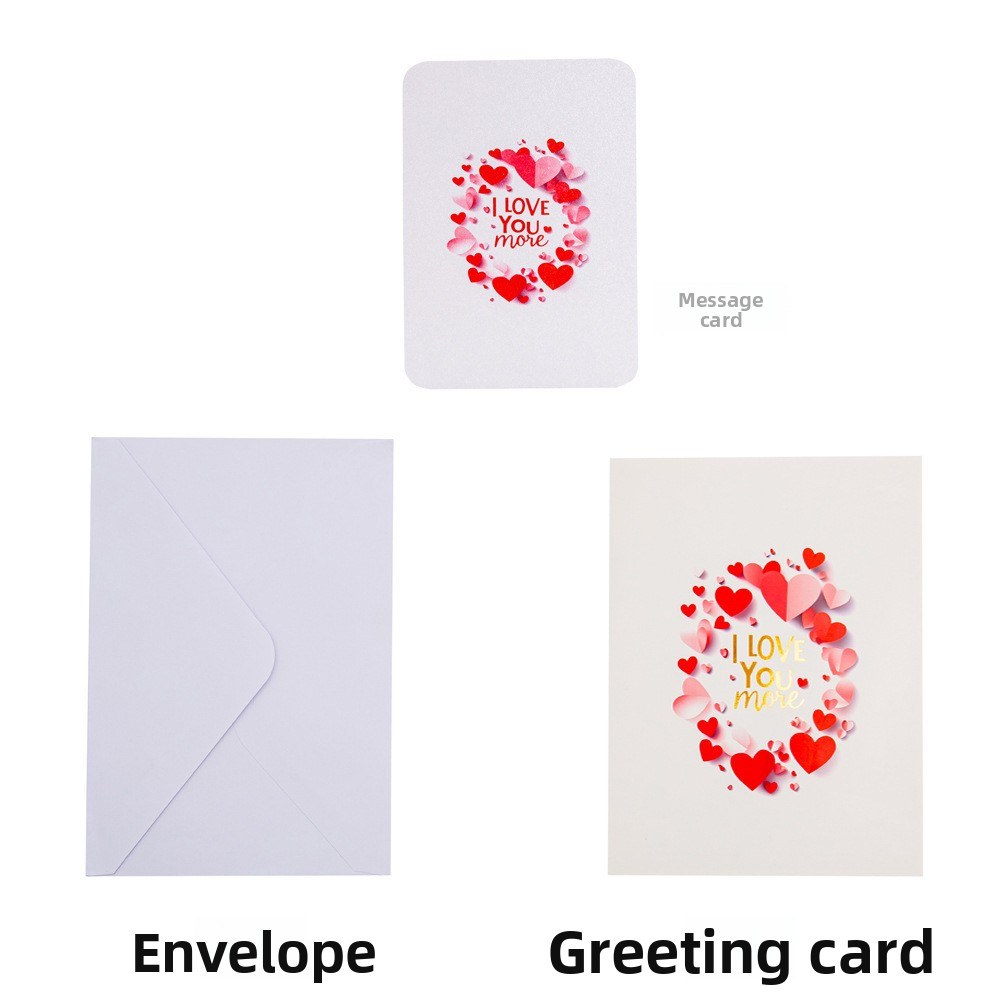2026 New Valentine’s Day 3D Pop-up Heart Card – Elegant Foldable Love Greeting, Premium Design with Envelope