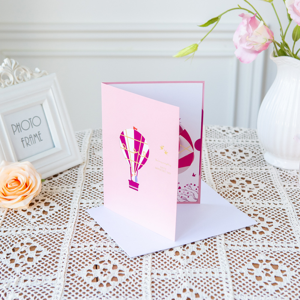 2026 New Valentine’s Day 3D Pop-up Heart Balloon Card – Romantic Foldable Greeting, Premium Design with Envelope
