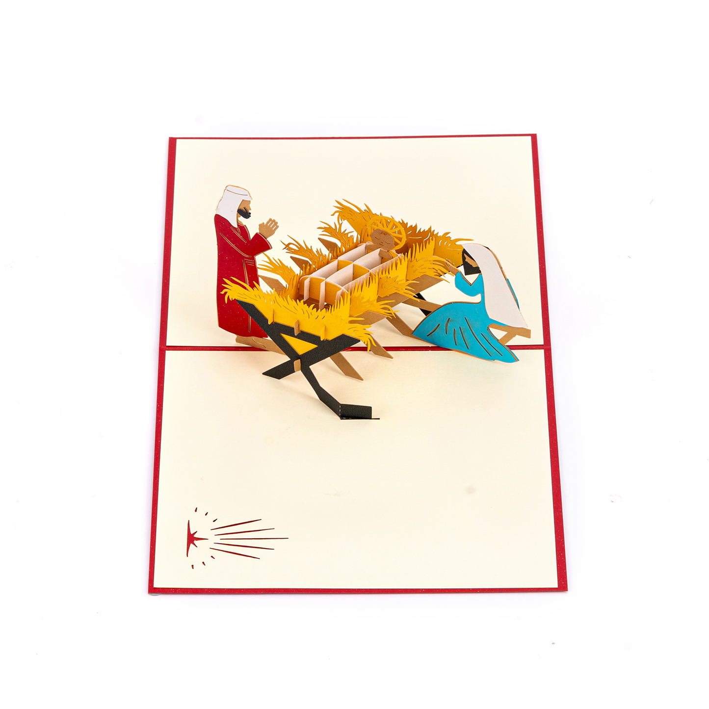 3D Pop-up Ethnic Hollow-out Card – Intricate Paper-cut Art, Cultural Heritage Design, Premium Greeting with Envelope