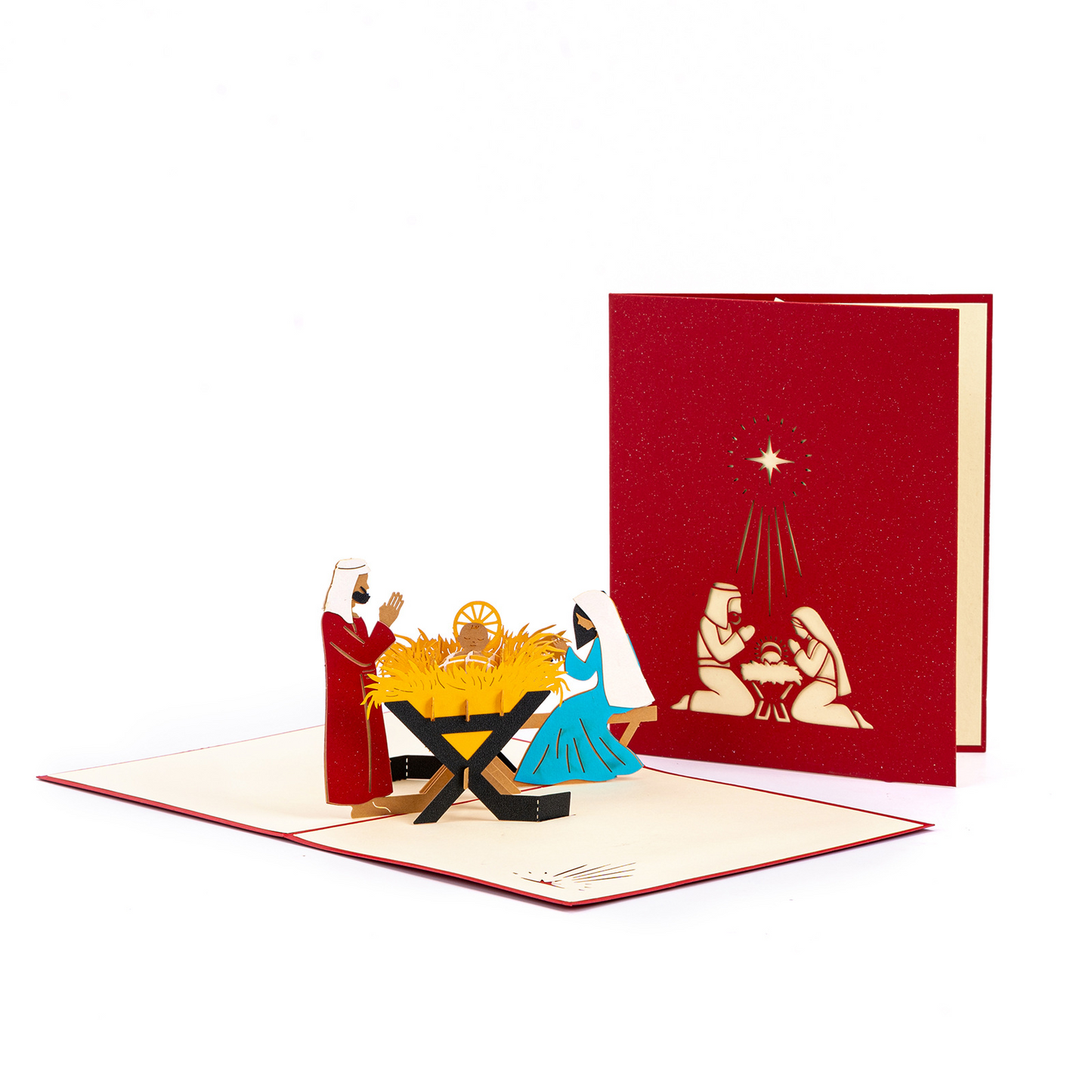 3D Pop-up Ethnic Hollow-out Card – Intricate Paper-cut Art, Cultural Heritage Design, Premium Greeting with Envelope