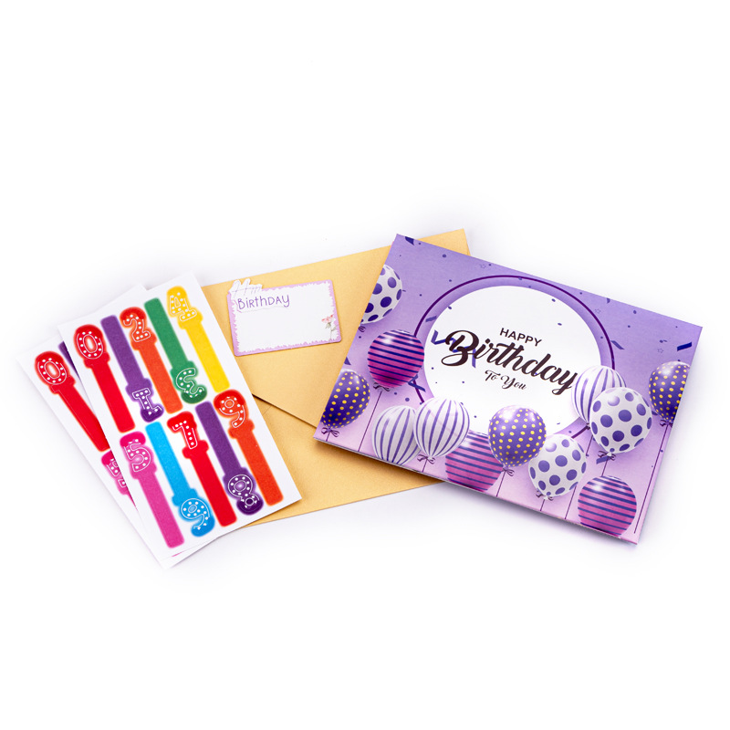 New 3D Pop-up Birthday Cake Card with Music, Lights & Blow-Activated Effect – Interactive Greeting, Perfect for Birthdays