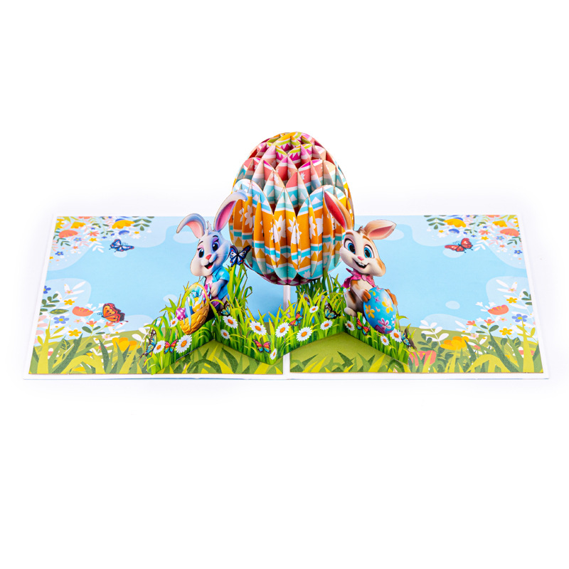 2026 New Easter 3D Pop-up Card – Creative Foldable Greeting, Perfect for Spring Celebrations & Gifts