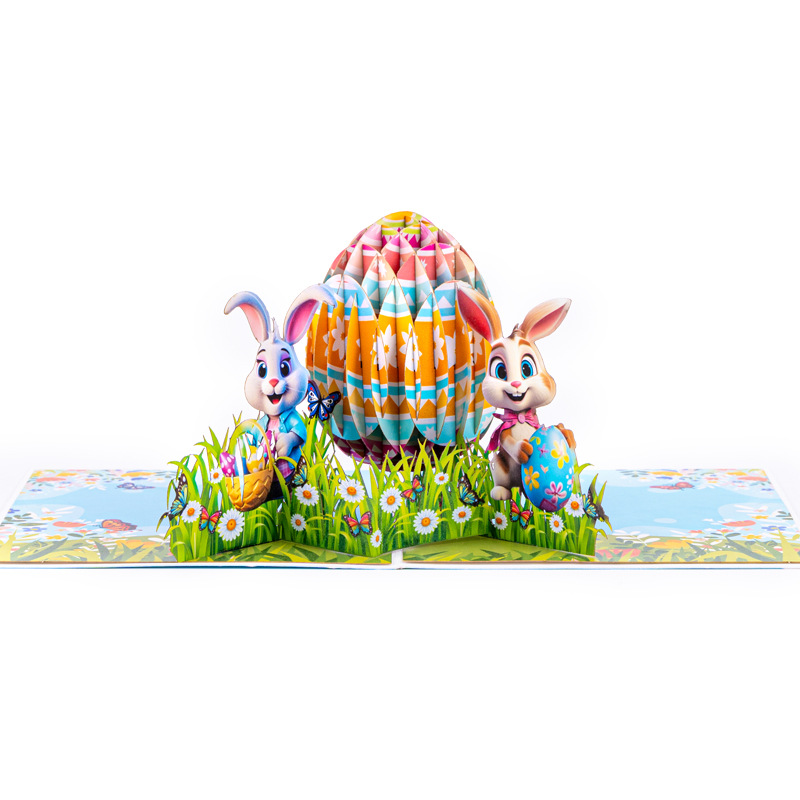 2026 New Easter 3D Pop-up Card – Creative Foldable Greeting, Perfect for Spring Celebrations & Gifts