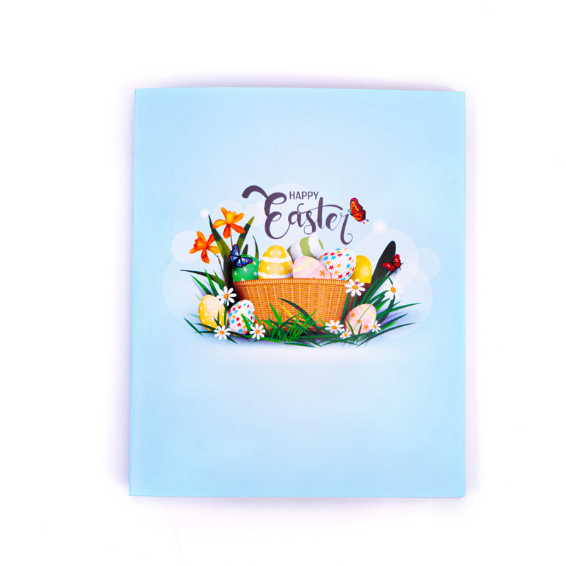 2026 New Easter 3D Pop-up Card – Creative Foldable Greeting, Perfect for Spring Celebrations & Gifts
