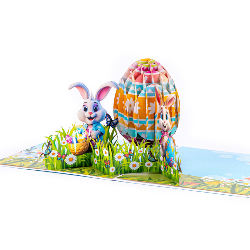 2026 New Easter 3D Pop-up Card – Creative Foldable Greeting, Perfect for Spring Celebrations & Gifts