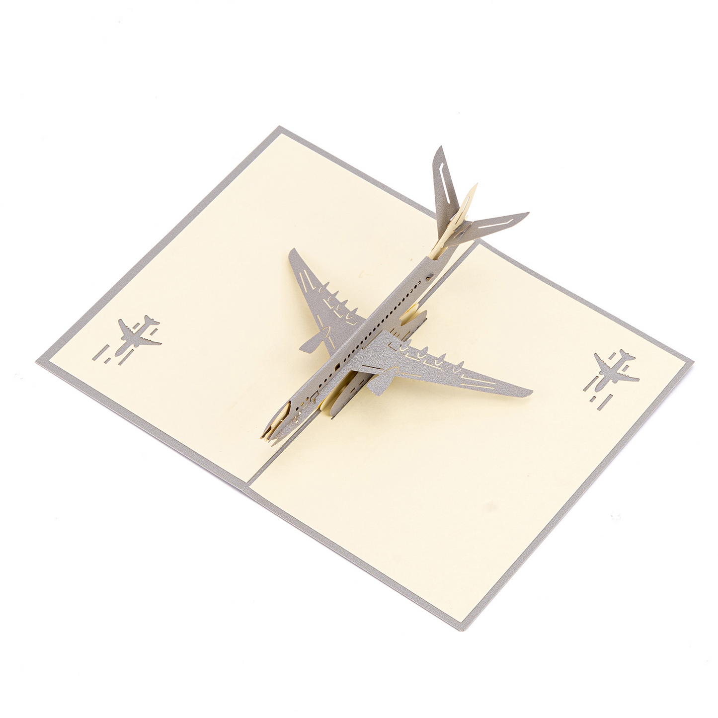 3D Pop-up Fighter Jet Card – Intricate Papercraft Airplane Model, Foldable Keepsake & Desk Decor, Perfect for Business Gifting