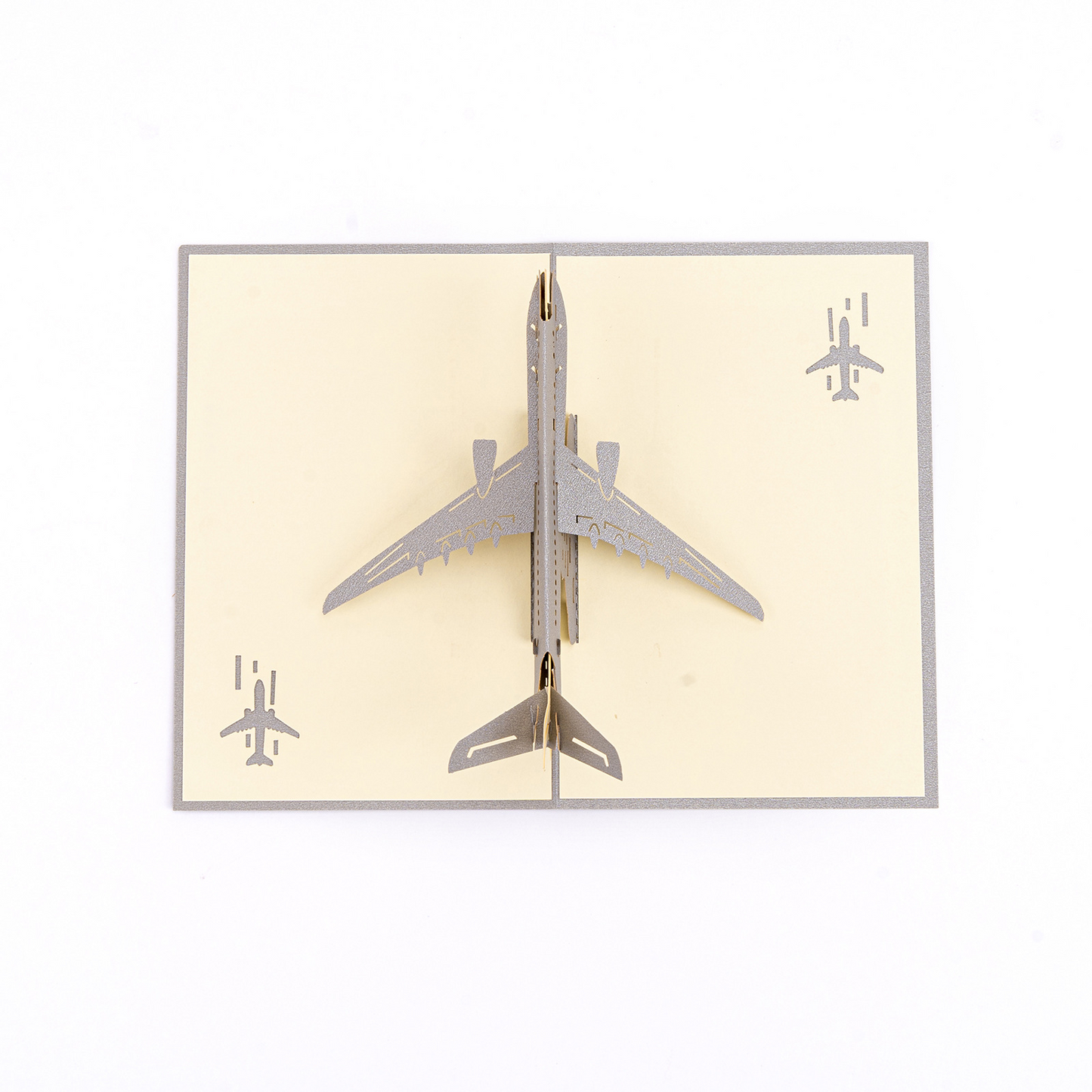 3D Pop-up Fighter Jet Card – Intricate Papercraft Airplane Model, Foldable Keepsake & Desk Decor, Perfect for Business Gifting