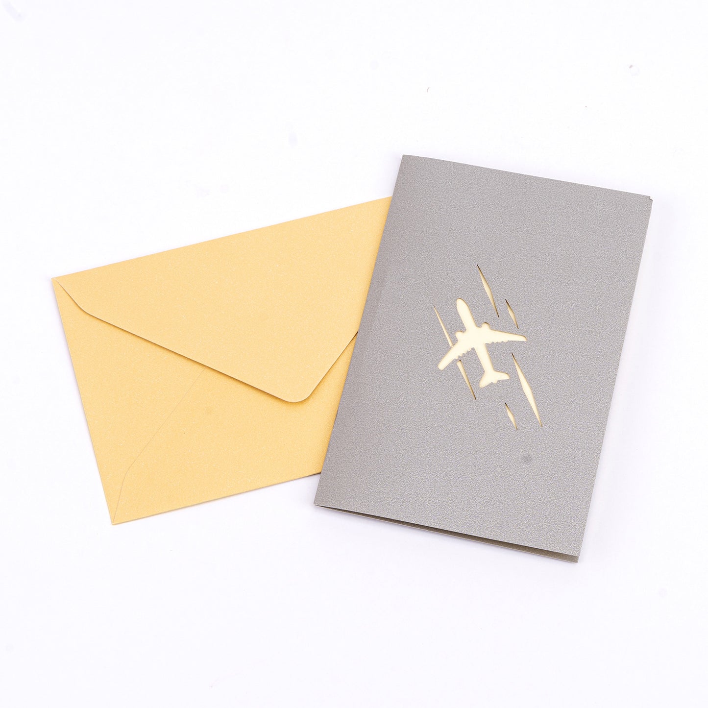 3D Pop-up Fighter Jet Card – Intricate Papercraft Airplane Model, Foldable Keepsake & Desk Decor, Perfect for Business Gifting
