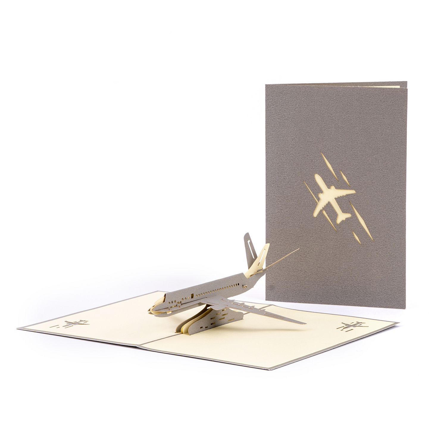 3D Pop-up Fighter Jet Card – Intricate Papercraft Airplane Model, Foldable Keepsake & Desk Decor, Perfect for Business Gifting