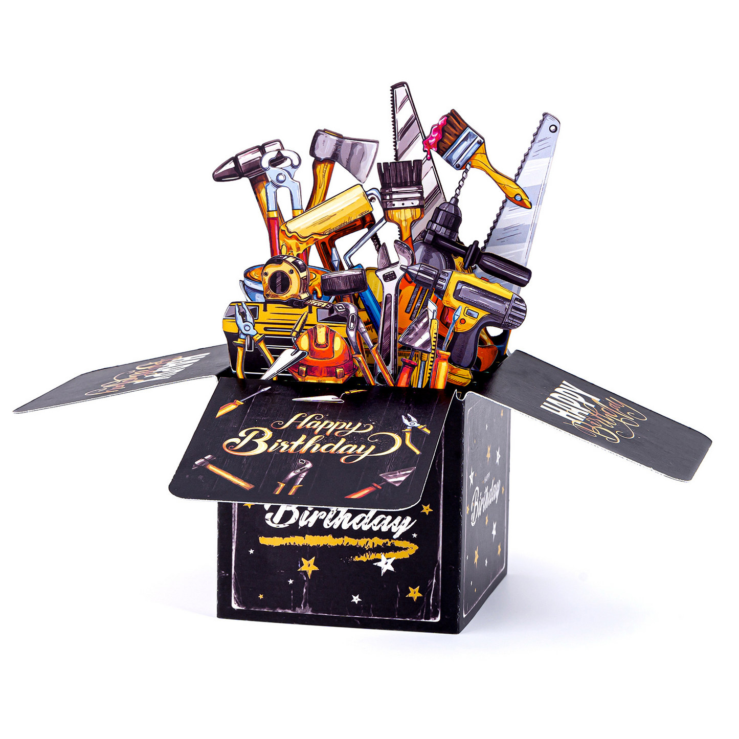Birthday Surprise Explosion Pop-up Box Card – 3D Layered Greeting, Gift-Ready Keepsake with Envelope
