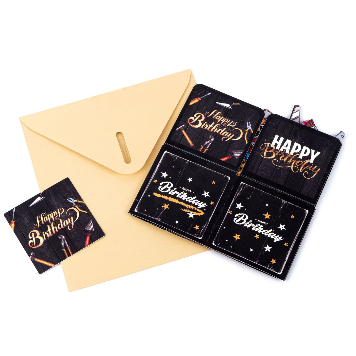 Birthday Surprise Explosion Pop-up Box Card – 3D Layered Greeting, Gift-Ready Keepsake with Envelope