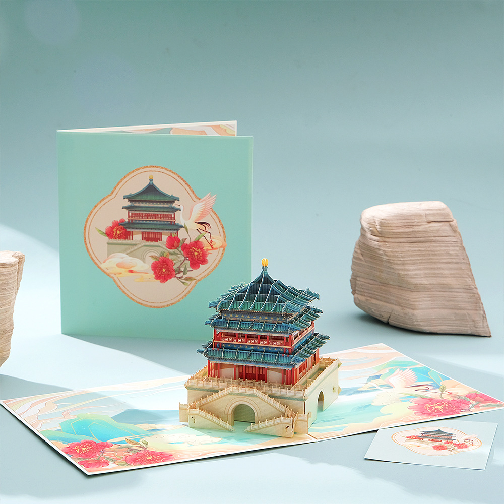 2026 New 3D Pop-up Card with Vintage Paper Art – Intricate Laser-Cut Sculpture, Premium Holiday Greeting & Gift