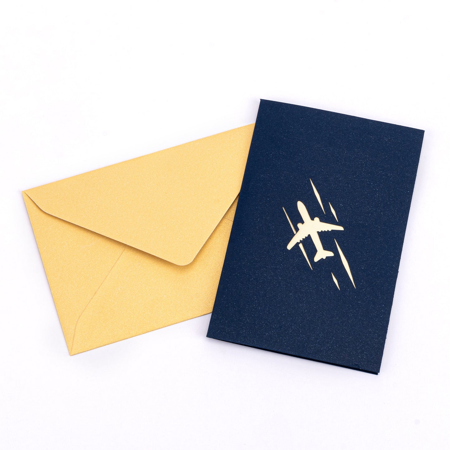 3D Pop-up Cartoon Airplane Paper Sculpture Card – Handcrafted Laser-Cut Greeting, Perfect for Kids & Aviation Lovers