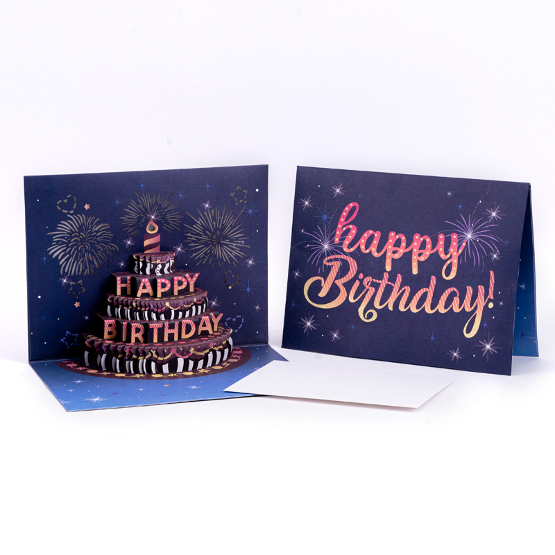 Premium 3D Pop-up Birthday Card with Music & LED Lights – Creative Foldable Greeting, Perfect for Birthdays & Special Celebrations