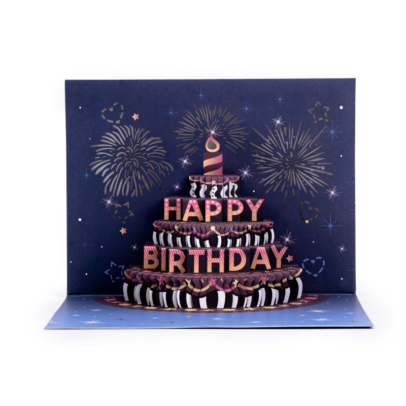 Premium 3D Pop-up Birthday Card with Music & LED Lights – Creative Foldable Greeting, Perfect for Birthdays & Special Celebrations
