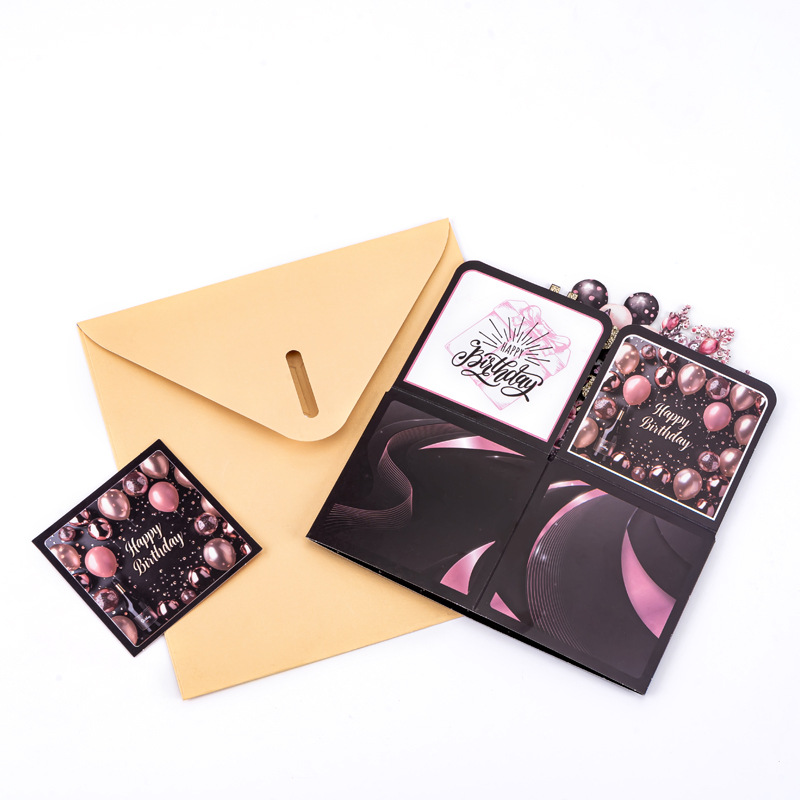 Surprise Explosion 3D Birthday Pop-up Box Card – Handcrafted Laser-Cut Paper Sculpture, Unique Greeting & Keepsake Gift