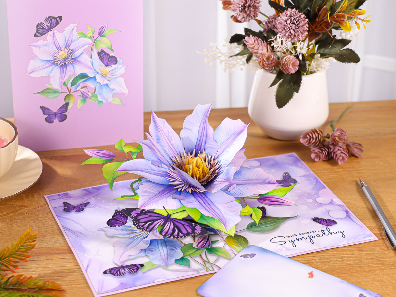 3D Pop-Up Flower Card – Wholesale Handmade Floral Greeting for All Occasions, 1000 pcs Minimum Order