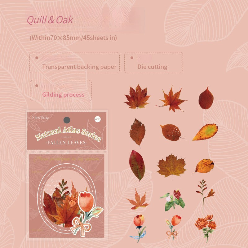 Vintage Botanical Collage Ephemera Pack – 45 Sheets, 6 Designs, Handmade Journaling & Scrapbooking Supplies