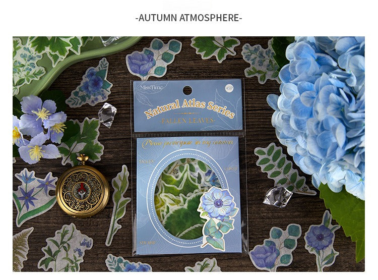 Vintage Botanical Collage Ephemera Pack – 45 Sheets, 6 Designs, Handmade Journaling & Scrapbooking Supplies
