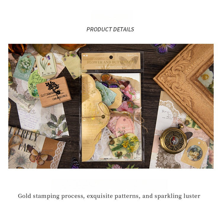90-Piece Vintage Junk Journal Ephemera Pack – 4 Themed Designs, DIY Scrapbooking & Journaling Supplies