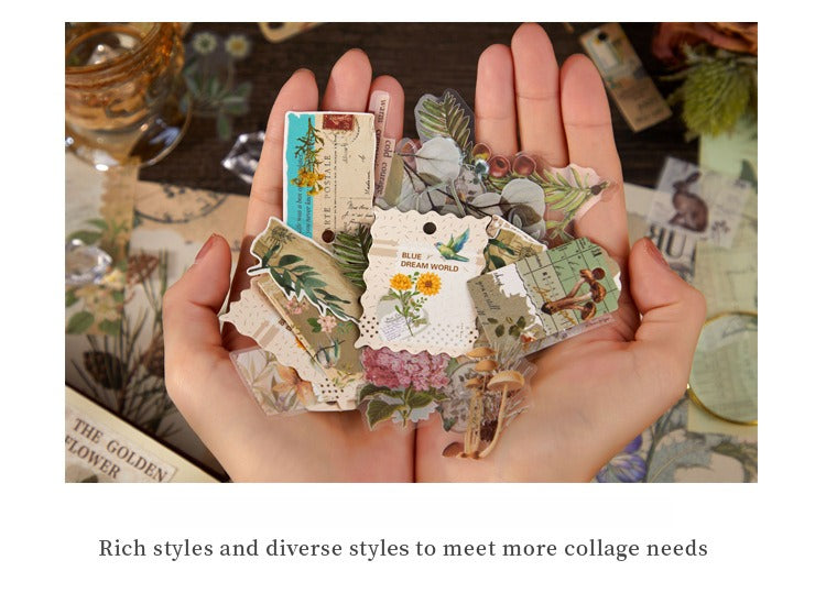 90-Piece Vintage Junk Journal Ephemera Pack – 4 Themed Designs, DIY Scrapbooking & Journaling Supplies