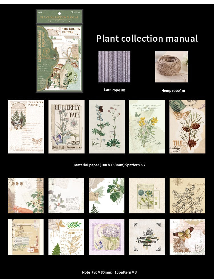 90-Piece Vintage Junk Journal Ephemera Pack – 4 Themed Designs, DIY Scrapbooking & Journaling Supplies