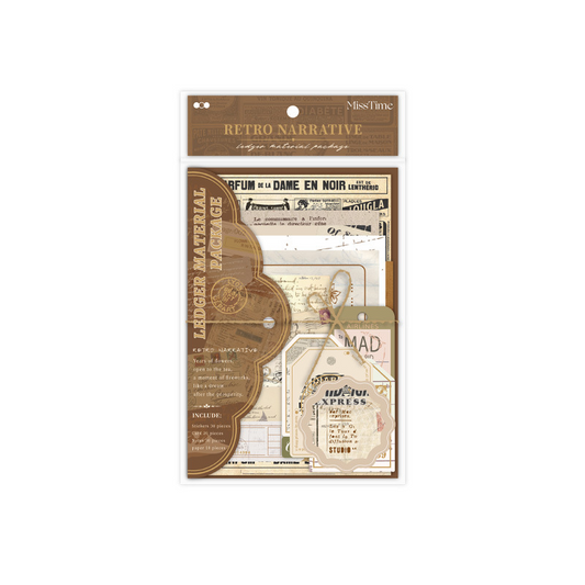 90-Piece Vintage Junk Journal Ephemera Pack – 4 Themed Designs, DIY Scrapbooking & Journaling Supplies