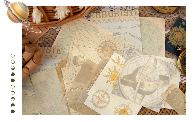 90-Piece Vintage Junk Journal Ephemera Pack – 4 Themed Designs, DIY Scrapbooking & Journaling Supplies