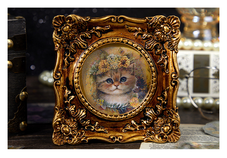 45-Piece Cat Themed Ephemera Pack – 6 Adorable Designs, Vintage Journaling & Scrapbooking Supplies