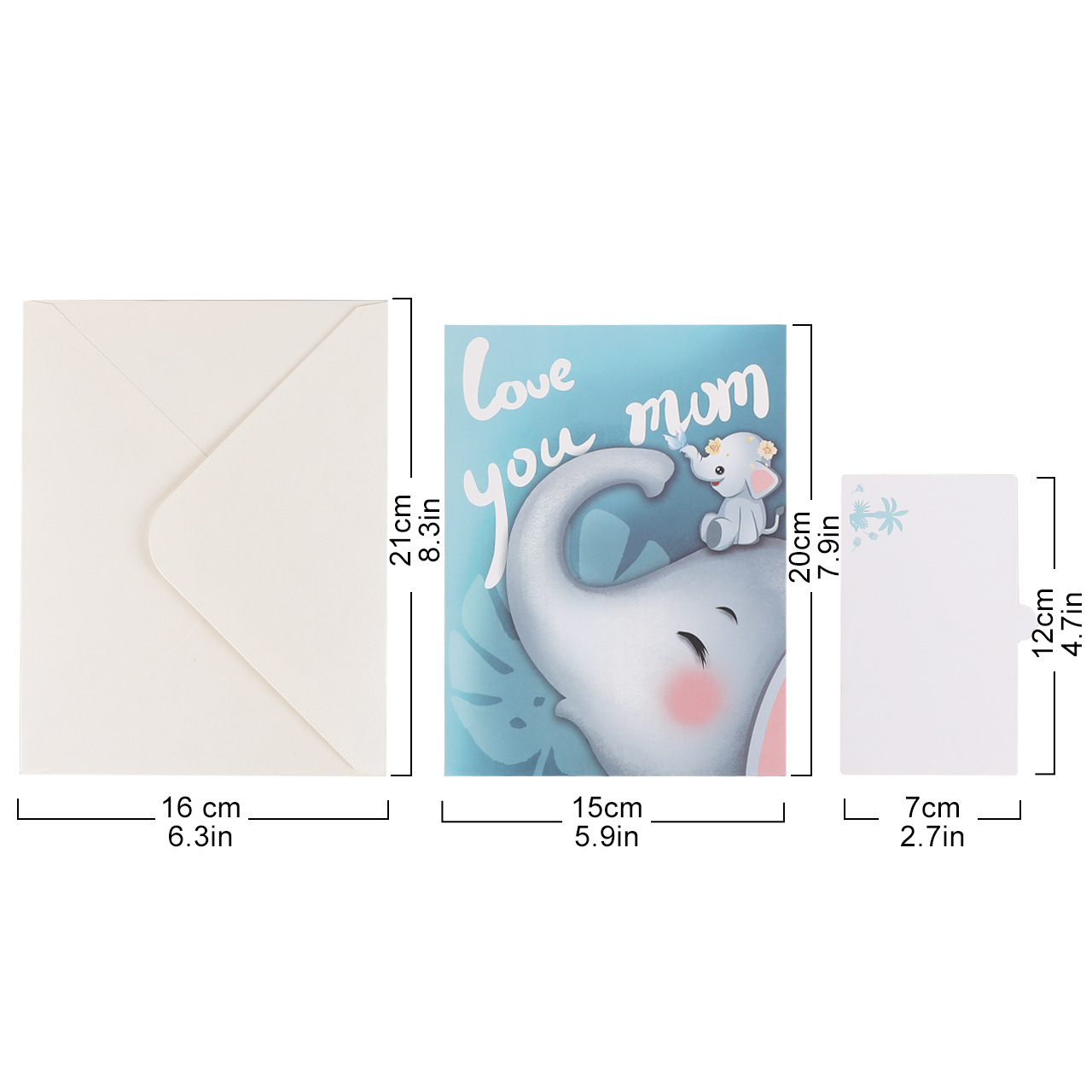 Wholesale 3D Pop-Up Elephant Mother‘s Day Cards – Handmade Animal Greeting Cards with Mom & Baby Scene, Bulk Custom Orders Welcome