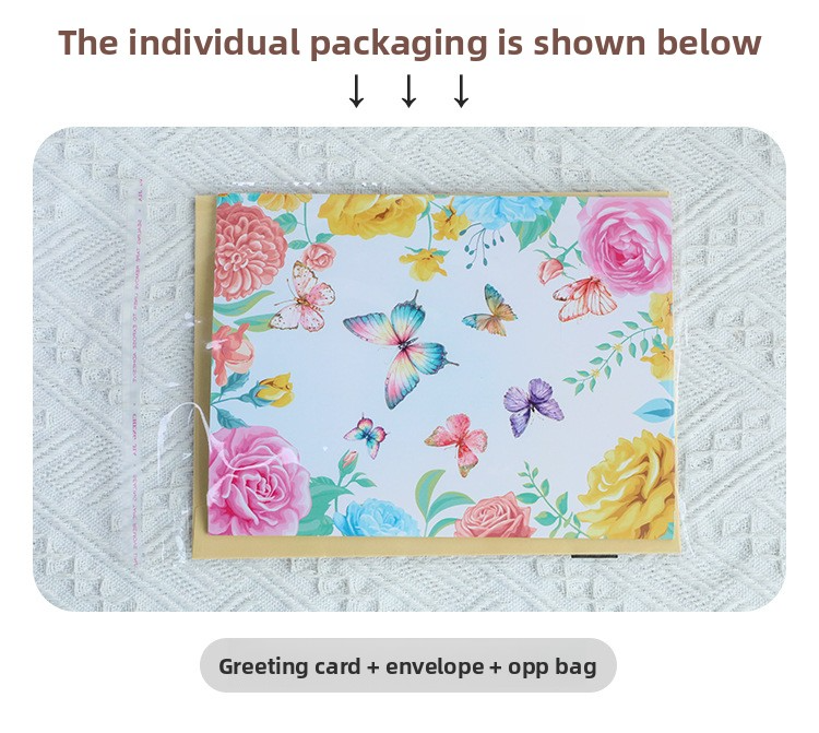 3D Pop-Up Flower & Butterfly Card – Handcrafted Laser-Cut Greeting with Vibrant Garden Scene, A Creative Keepsake for Every Celebration