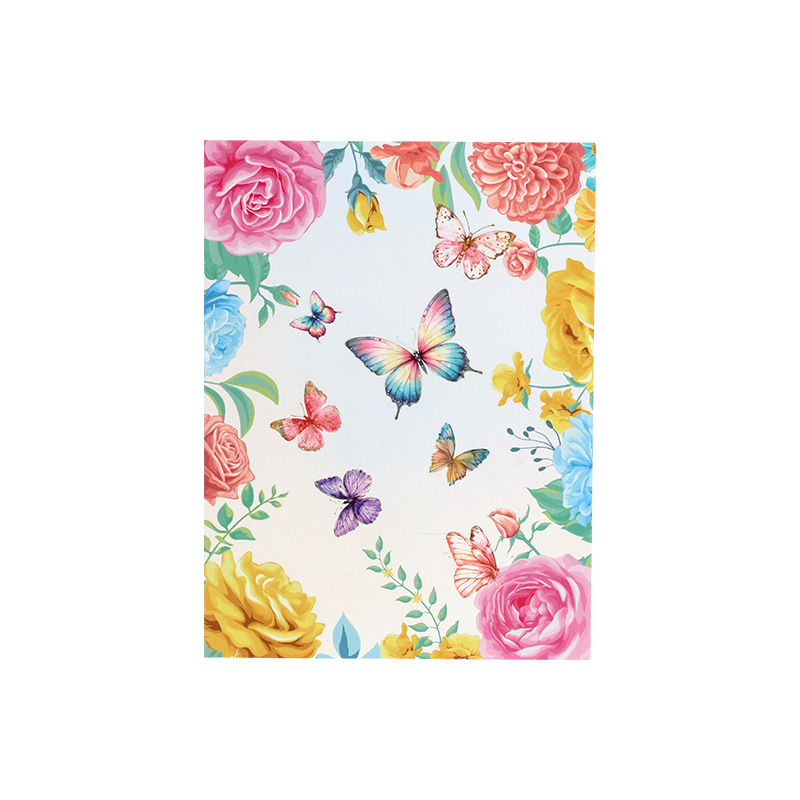 3D Pop-Up Flower & Butterfly Card – Handcrafted Laser-Cut Greeting with Vibrant Garden Scene, A Creative Keepsake for Every Celebration