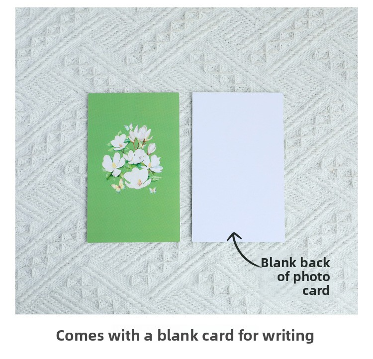 3D Pop-Up Magnolia & Butterfly Card – Handcrafted Laser-Cut Floral Greeting for Mother‘s Day, A Graceful Keepsake with Envelope