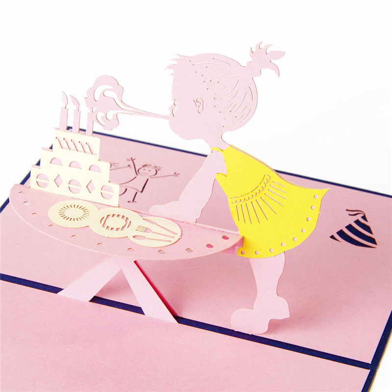 3D Pop-Up Birthday Card for Girls – Handcrafted Floral & Fairy Design with Envelope, A Creative Keepsake She‘ll Treasure