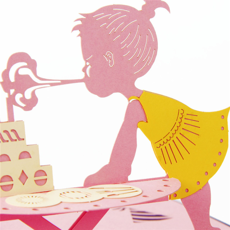 3D Pop-Up Birthday Card for Girls – Handcrafted Floral & Fairy Design with Envelope, A Creative Keepsake She‘ll Treasure