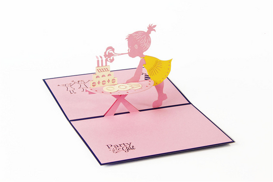 3D Pop-Up Birthday Card for Girls – Handcrafted Floral & Fairy Design with Envelope, A Creative Keepsake She‘ll Treasure