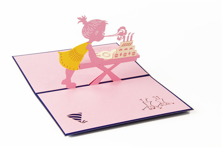 3D Pop-Up Birthday Card for Girls – Handcrafted Floral & Fairy Design with Envelope, A Creative Keepsake She‘ll Treasure