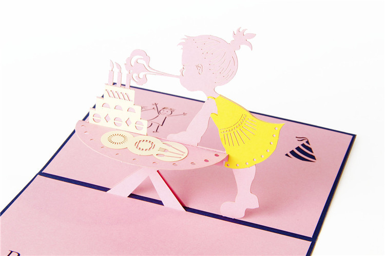 3D Pop-Up Birthday Card for Girls – Handcrafted Floral & Fairy Design with Envelope, A Creative Keepsake She‘ll Treasure