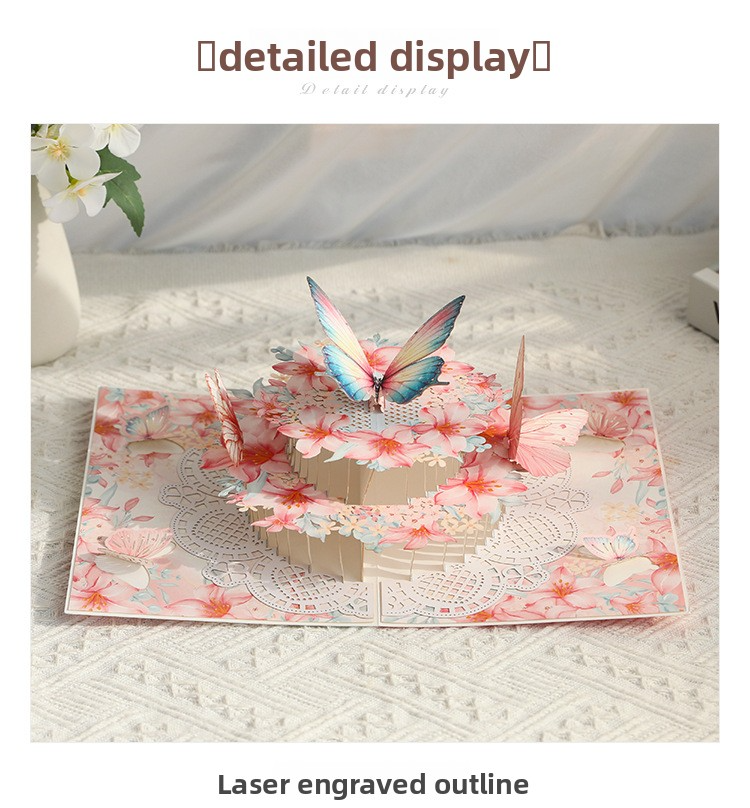 3D Pop-Up Hydrangea & Rose Vase Card – Handcrafted Laser-Cut Floral Greeting for Valentine‘s Day, A Fresh & Elegant Keepsake with Envelope