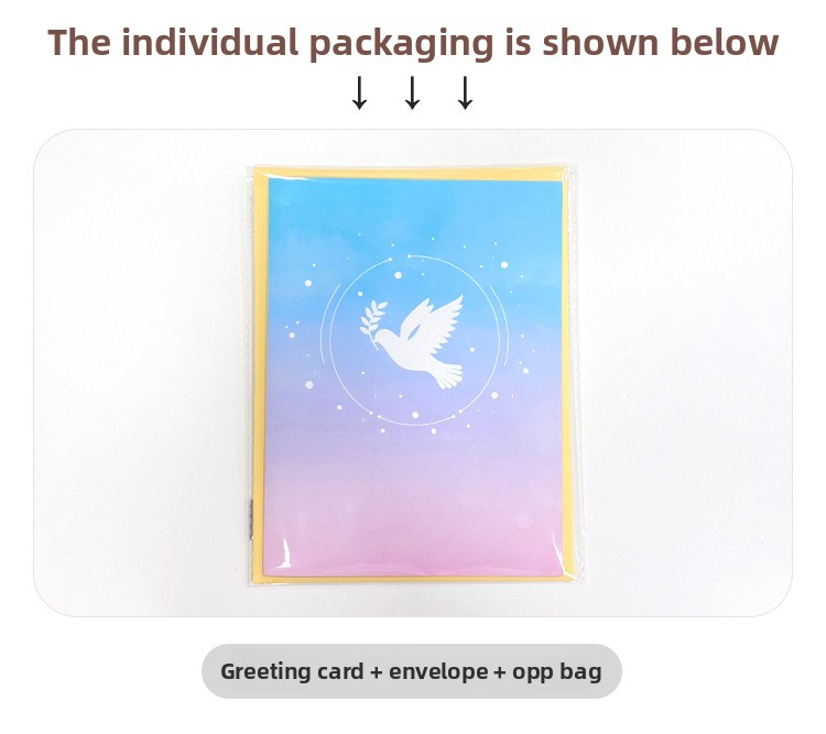 3D Pop-Up Peace Dove Card – Handcrafted Paper Sculpture with Olive Branch & Blossoms, A Serene Keepsake for Every Heartfelt Occasion, with Envelope