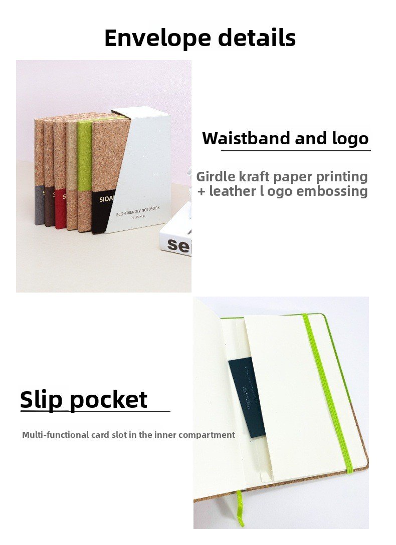 Eco-Friendly Cork Mosaic Notebook – Handcrafted Cover with Natural Cork & Fabric, A Sustainable Journal for Writing, Sketching & Everyday Inspiration