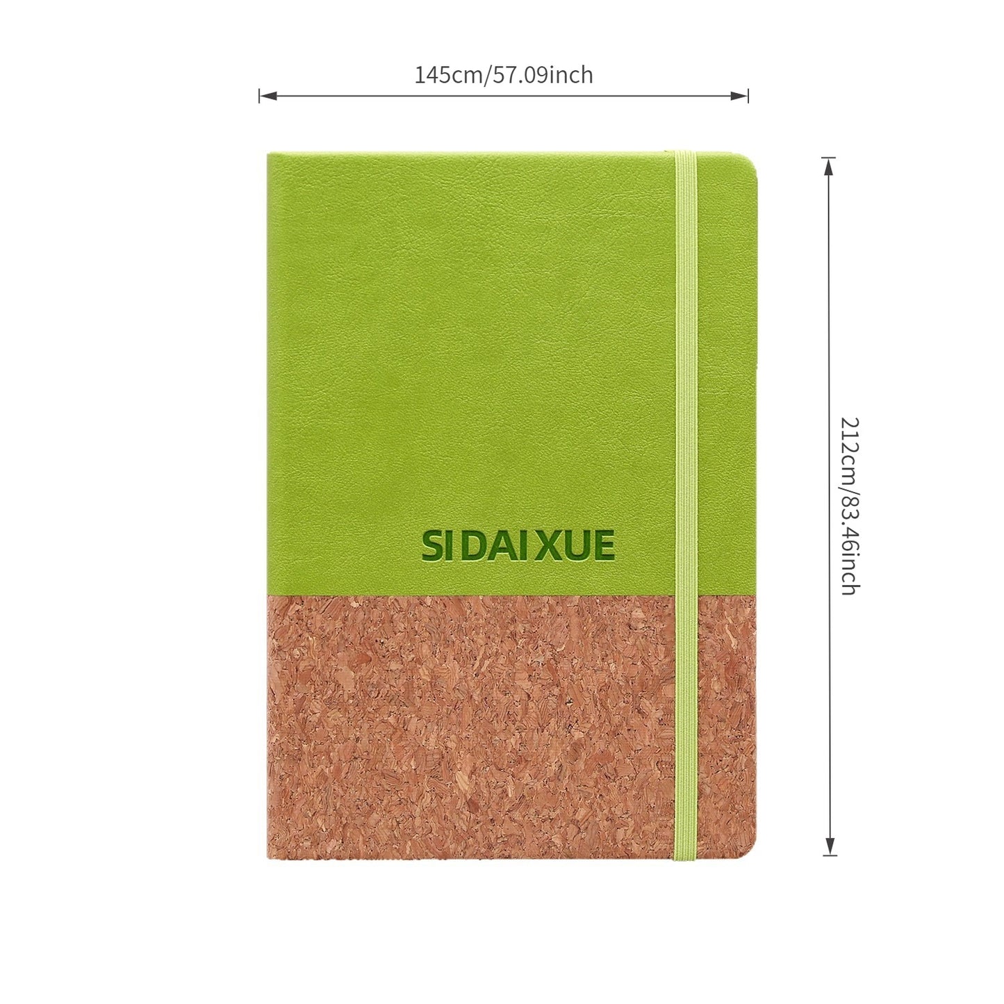 Eco-Friendly Cork Mosaic Notebook – Handcrafted Cover with Natural Cork & Fabric, A Sustainable Journal for Writing, Sketching & Everyday Inspiration